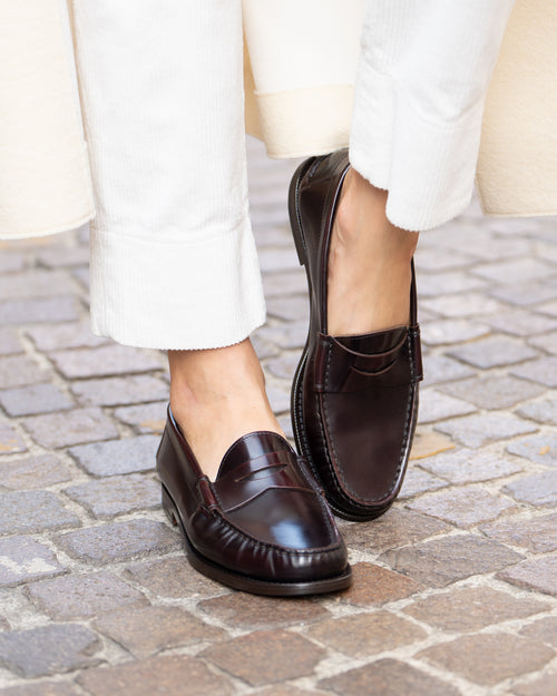 Velasca Milano Italian Designer Burgundy Brown Monk Strap Leather Shoes Loafers Back-to-work with Velasca main image 4