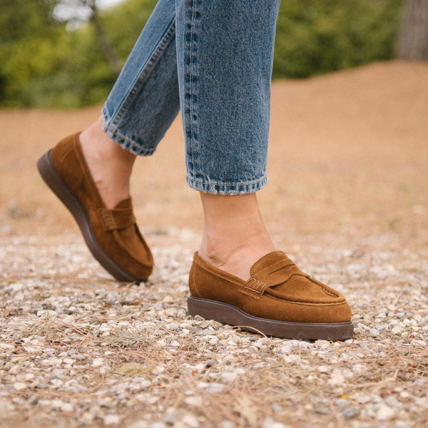 Women's moccasins in leather and para sole | Velasca