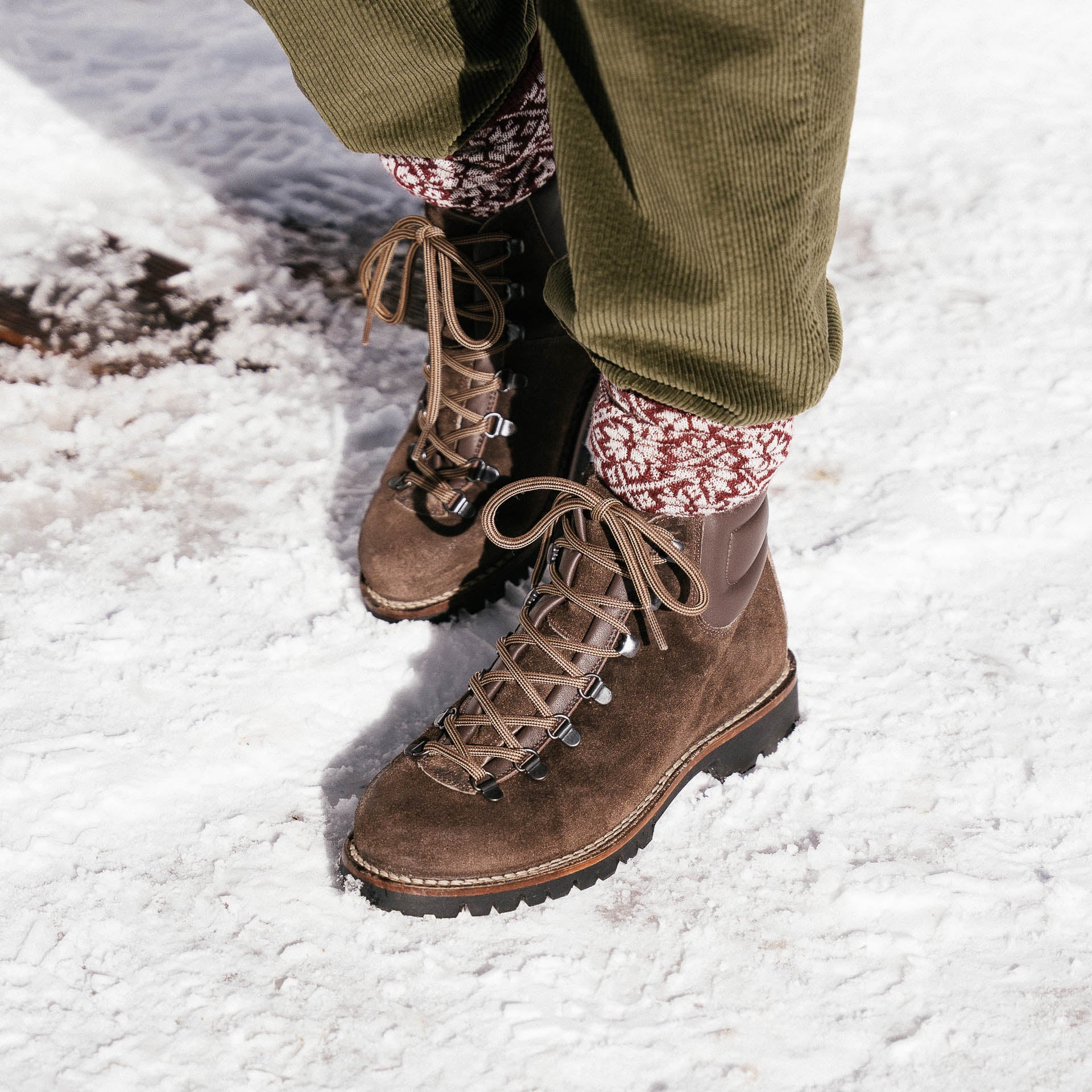 italy leather big trekking boots