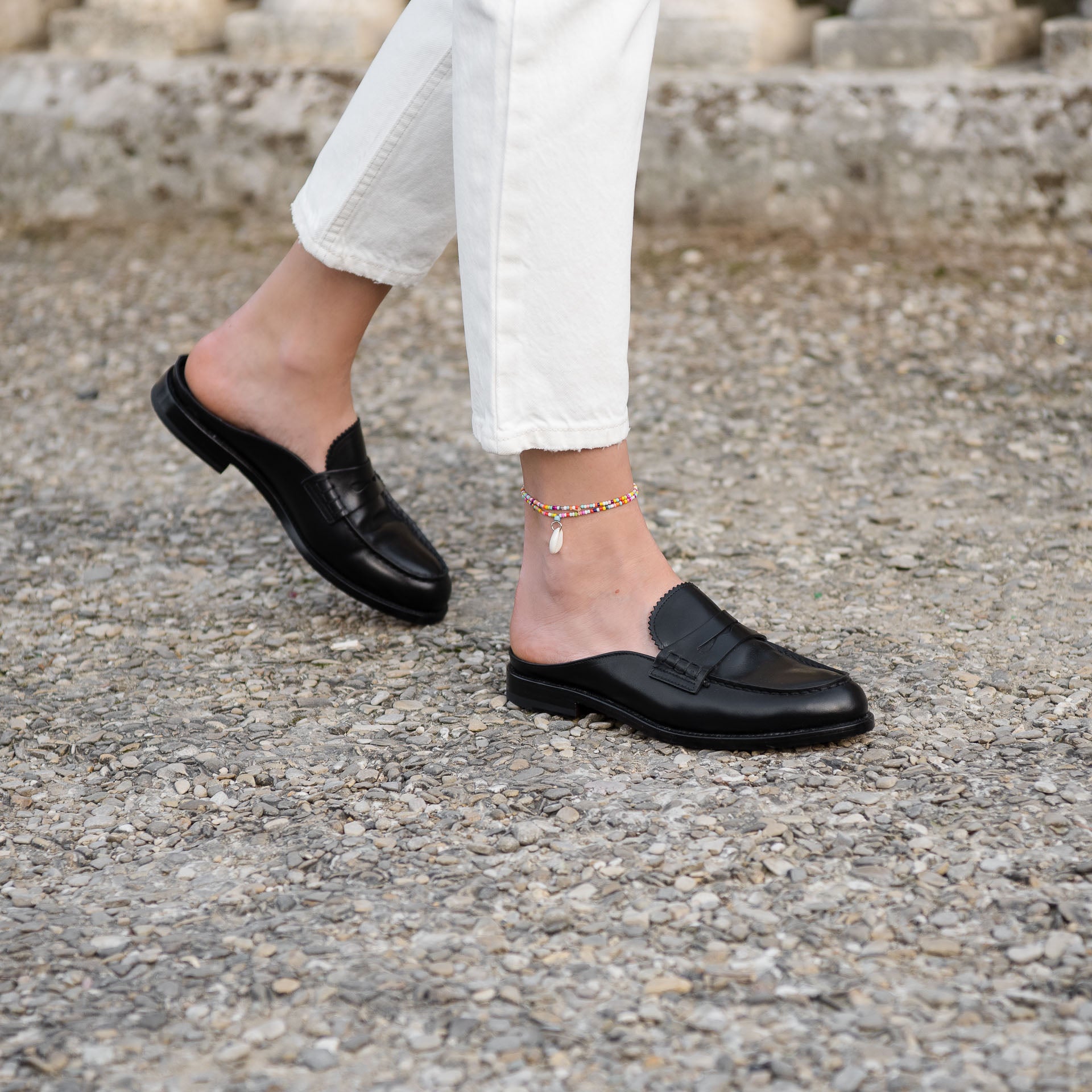 Loafer Melina Scarpe Velasca Women's Sabot Moccasins, Black, In