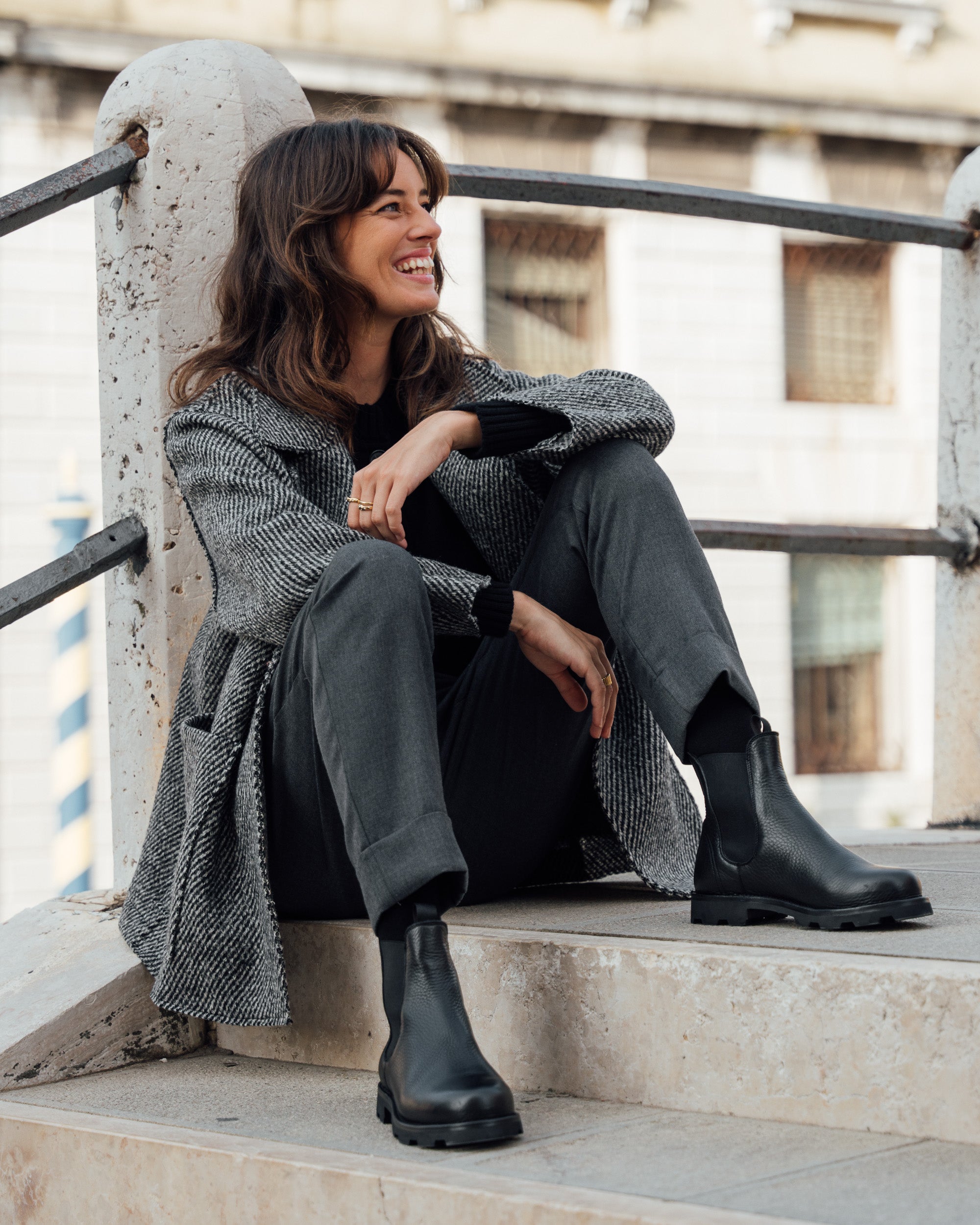 Velasca | Chelsea boots in black tumbled leather, Made in Italy