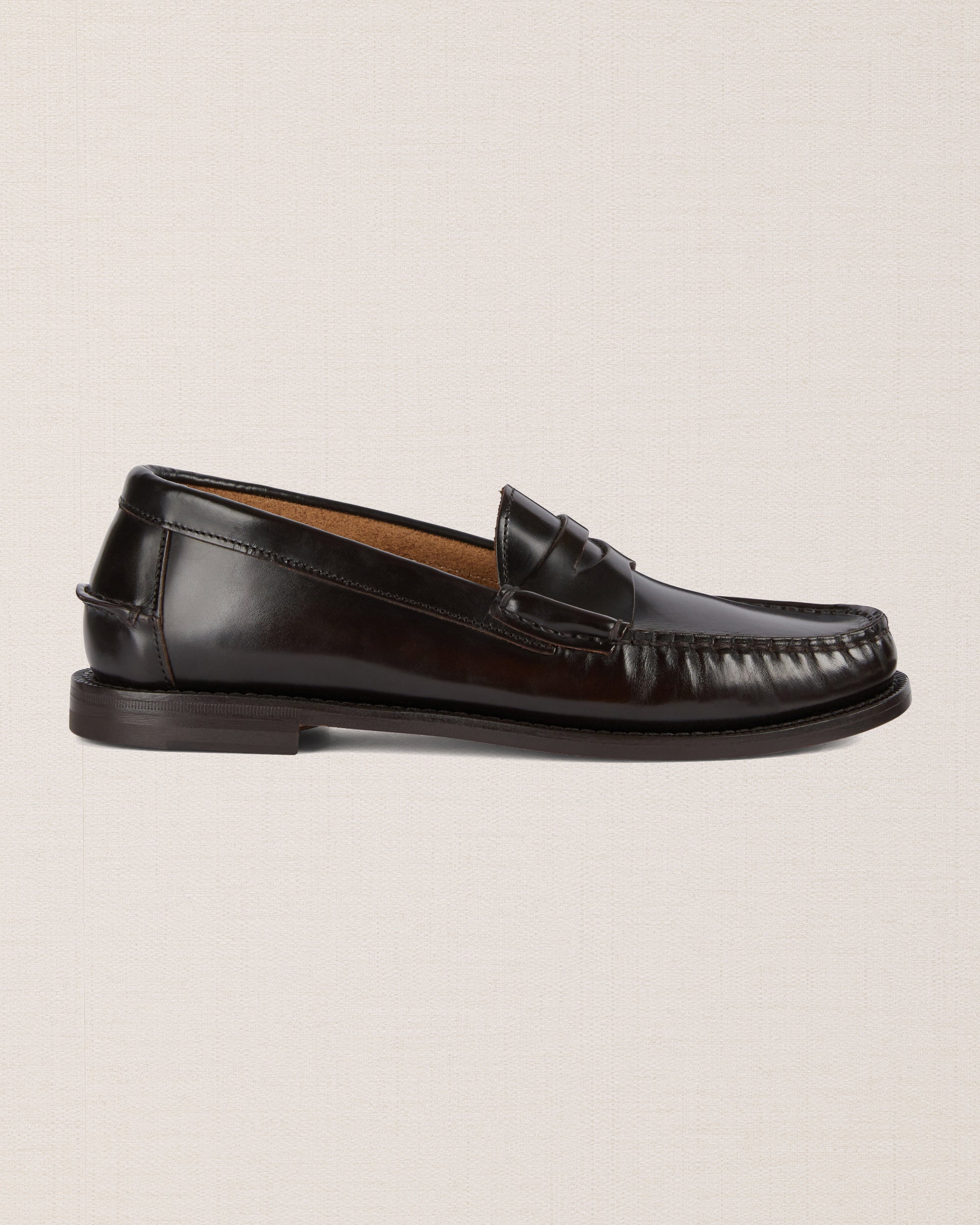 Velasca | Dark brown college loafers, entirely Made in Italy display picture 2