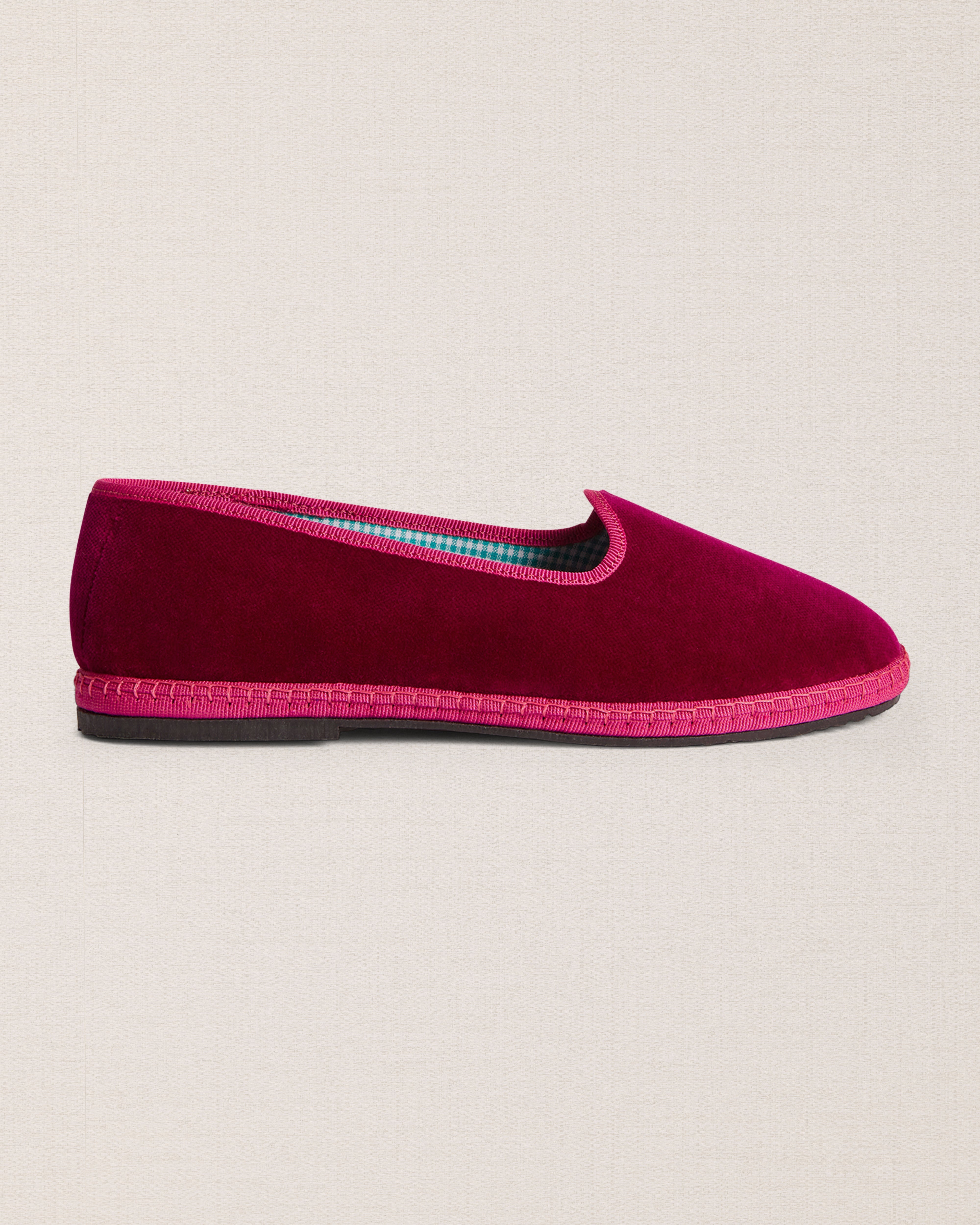 Velasca | Friulane shoes in fuchsia velvet, Made in Italy
